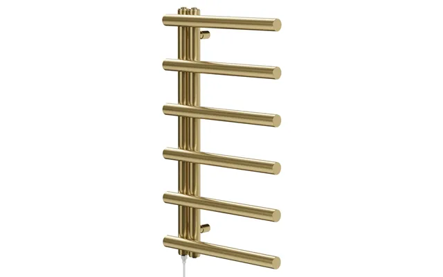 Colore Mason Designer Electric Heated Towel Rail Brushed Brass Mild Steel 850mm X 500mm