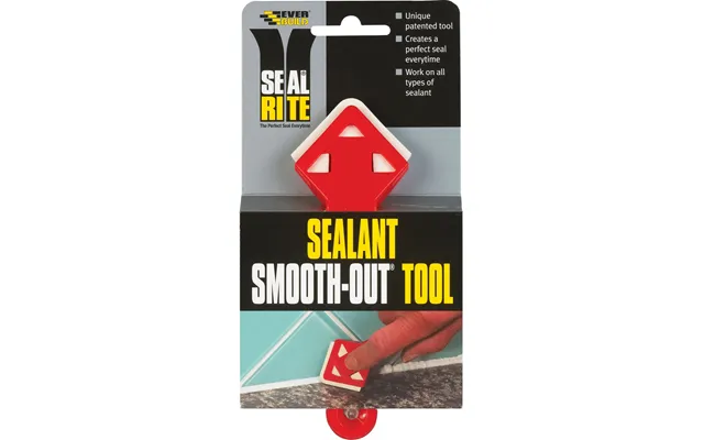 Everbuild Seal Rite Sealant Smooth-out Tool Red 90mm X 162mm X 23mm