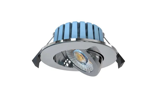 Forum Spa Eden 7 Watt Led Adjustable Ip65 Colour Changing Downlight Chrome Stainless Steel 90mm X 35mm X 90mm