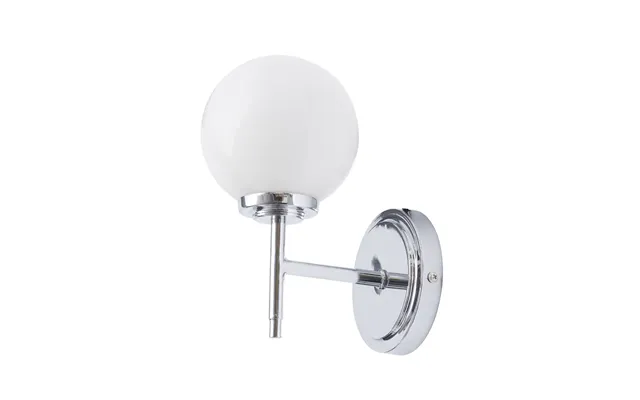 Forum Spa Porto Opal 1 Lamp Wall Light Polished Chrome Steel 120mm