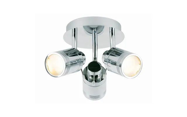 Forum Spa Scorpius 3 Lamp Plate Can Spotlight Polished Chrome Steel 260mm