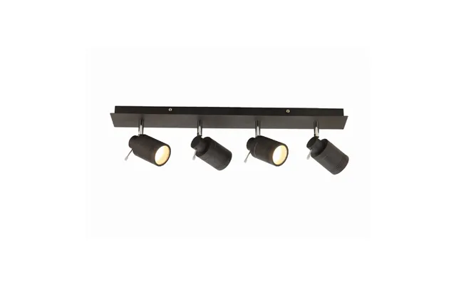 Forum Spa Scorpius 4 Lamp Bar Spotlight Matt Black Steel 80mm