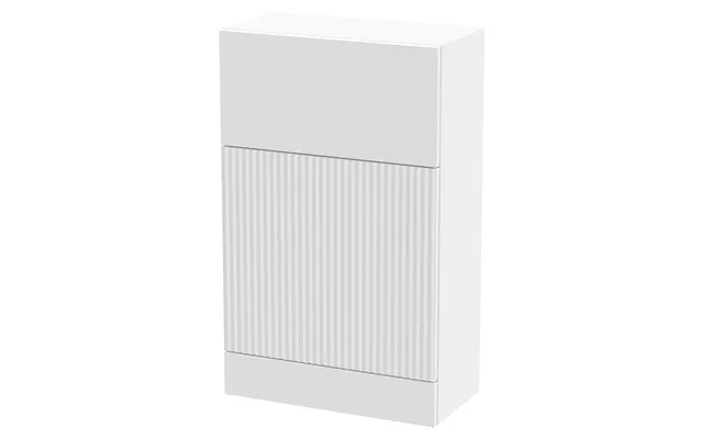 Hudson Reed Fluted Toilet Unit Satin White Mdf 500mm