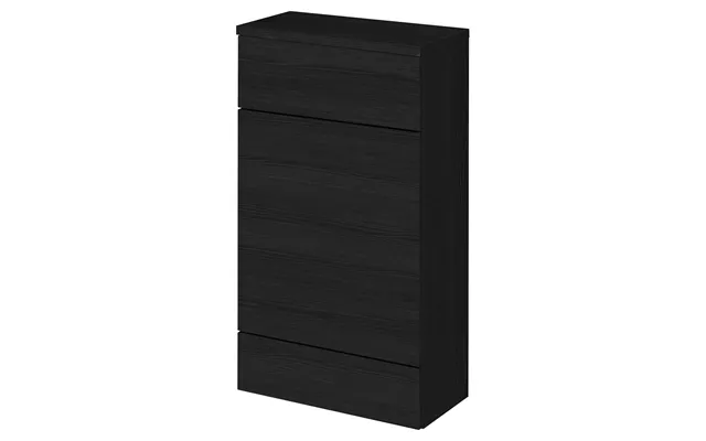 Hudson Reed Fusion Compact Woodgrain Combination Toilet Unit With Worktop Charcoal Black Mdf 500mm