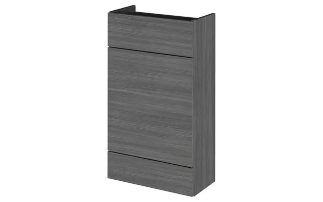 Hudson Reed Fusion Compact Woodgrain Toilet Unit Anthracite Mdf 500mm