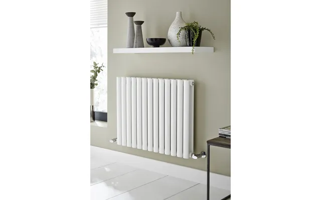 Kartell Aspen Double Panel Designer Horizontal Radiator White Mild Steel 600mm X 550mm