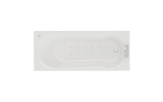 Keyhole 12 Jet Chrome Easifit Single Ended Spa Shower Bath White Acrylic 1700mm X 800mm