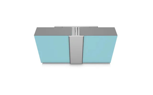 Multipanel Classic Wall Panel Continuous Joint Trim Type D Satin Anodised Aluminium 11mm