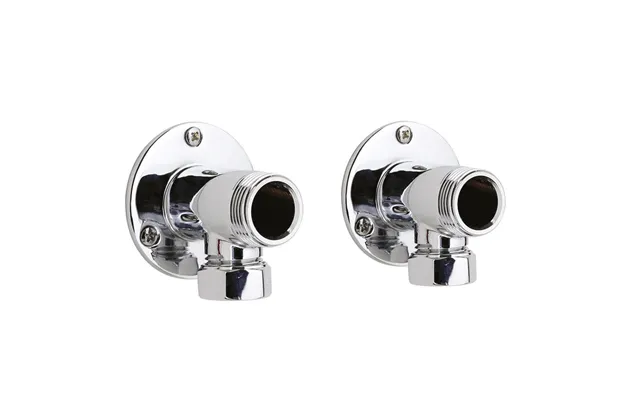 Nuie Back Plate Elbow Unions Chrome Stainless Steel 55mm X 55mm X 51mm