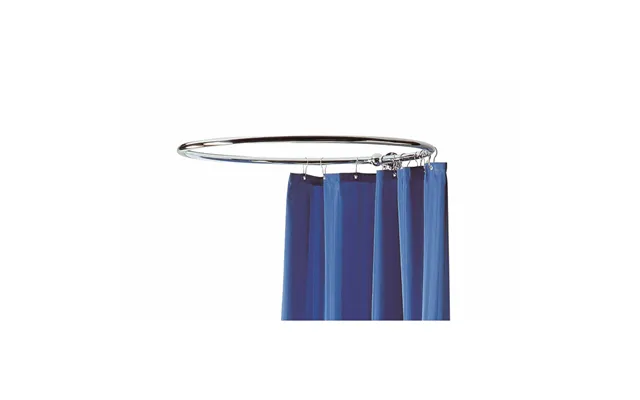 Old London Wall Mounted Round Shower Curtain Ring Chrome Brass 849mm