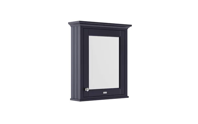 Old London Woodgrain Mirrored Cabinet Twilight Blue Glass Mdf 600mm