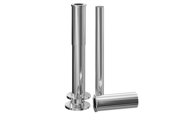 Polished Adjustable Pipe Shrouds For Roll Top Baths Chrome Metal 44mm X 700mm X 70mm