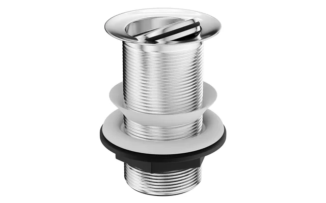 Polished Chrome Flip Over Unslotted Basin Waste Silver Brass 60mm X 80mm X 60mm