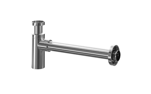 Polished Chrome Round Basin Bottle Trap Silver Stainless Steel 180mm