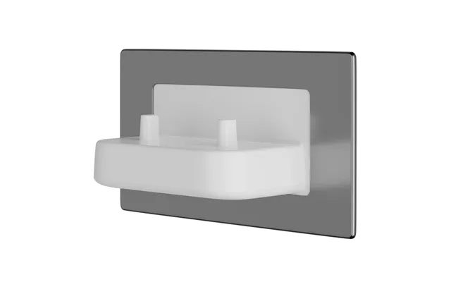 Proofvision In-wall Twin Electric Toothbrush Charger Polished Steel 162mm X 89mm X 94mm