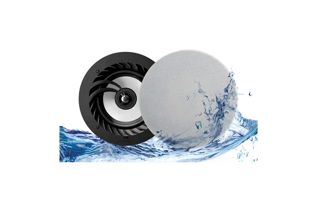 Proofvision Lithe Audio 6.5 Ip44 Bathroom Ceiling Bluetooth Master & Slave Speakers White Plastic 230mm X 230mm X 140mm