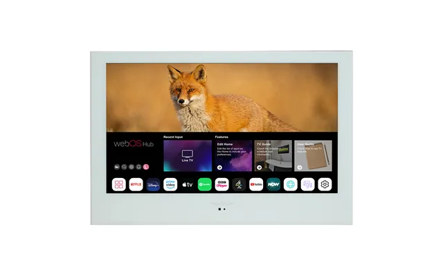 Proofvision Premium 32 Waterproof Bathroom Smart Television White Glass 775mm X 508mm X 57mm