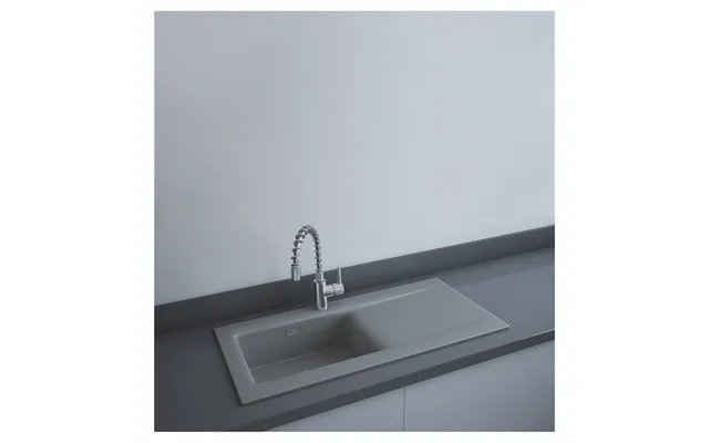 Rak Ceramics Dream 1.0 Bowl Slim Kitchen Sink Matt Grey Fire Clay 545mm X 245mm X 1055mm