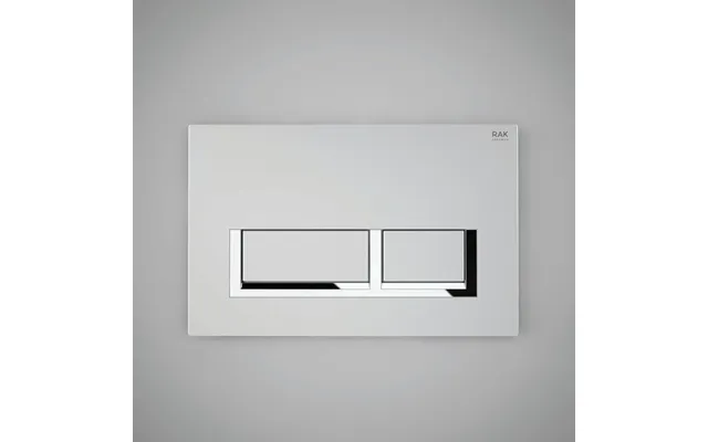 Rak Ceramics Rectangular Push Plate For Concealed Cisterns Chrome Plastic 236mm X 152mm X 12mm