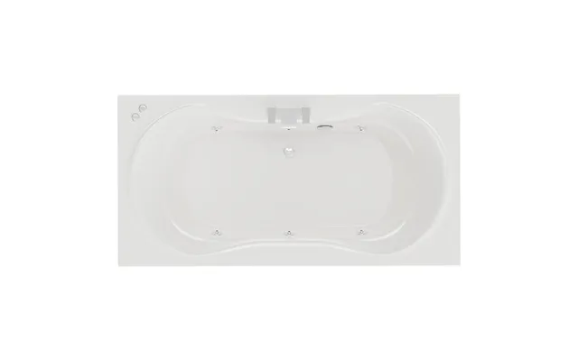 Strata Duo Xl 6 Jet Chrome V-tec Double Ended Whirlpool Bath White Acrylic 1800mm X 900mm