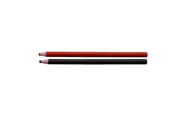 Tileasy Black And Red 2 X Pencil Pack Of Water Resistant China Markers Black Red 7mm X 7mm X 175mm