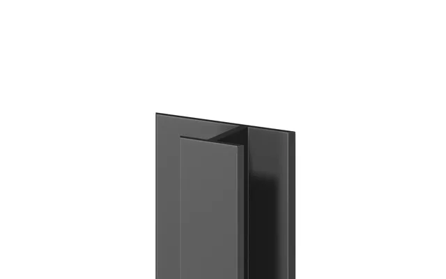 Wholepanel Anodised Aluminium Wall And Ceiling Panel H Joint Trim Matt Black 5mm