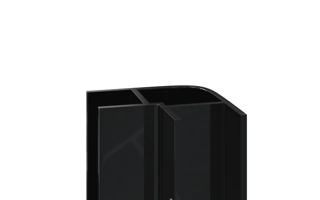 Wholepanel Wall Panel External Corner Trim Black Upvc 8mm