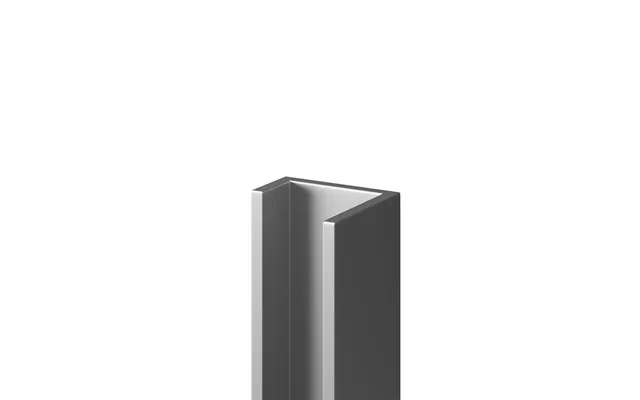 Wholepanel Wall Panel U Trim Silver Plastic 10mm