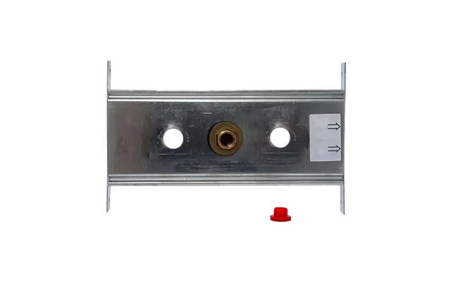 Wholeseal Wetroom Single 1 2 Inch Connection Fitting Plate Silver Galvanised Steel 405mm X 220mm X 30mm