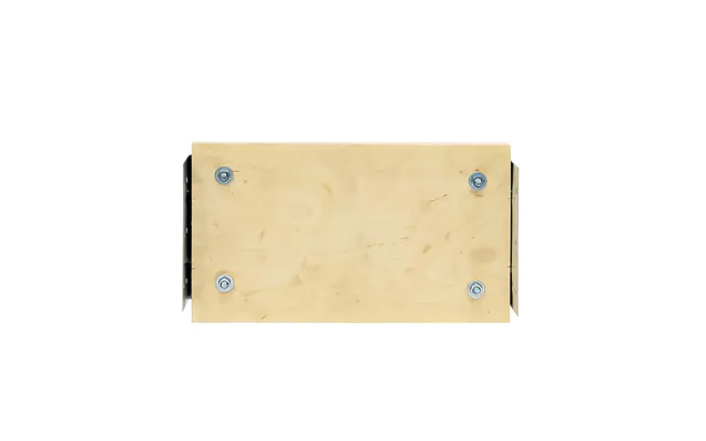 Wholeseal Wetroom Universal Valve Fitting Plate Brown Galvanised Steel Plywood 405mm X 220mm X 60mm