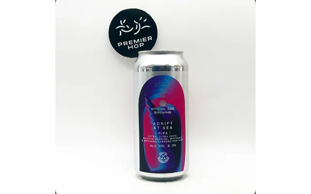 Adrift At Sea X Vitamin Sea Wttn 7 Dipa 8.0% Premier Hop 1x50cl