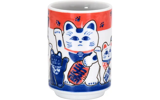 Ceramic Ai Sushi Tea Cup - Maneki Neko Taste Of Japan 1x75cl