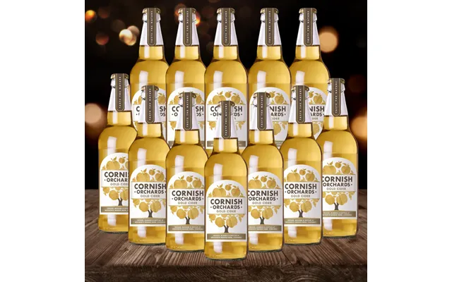 Cornish Orchards Gold British Cider 500ml Bottles - 5.0% Abv 12 Pack