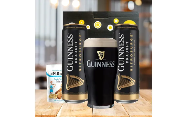 Guinness Nitrosurge Stout Cans Gift Set With Guinness Glass 2 Pack