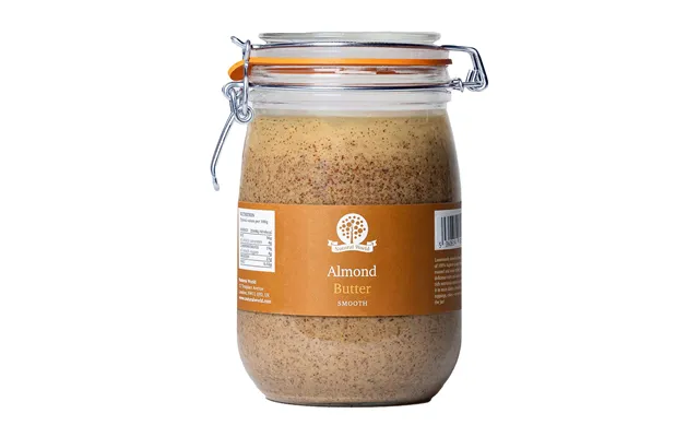 Large Glass Jar - 1kg Almond Smooth Large Glass Jar 1kg