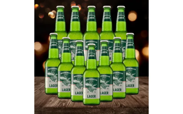 Moosehead Premium Canadian Lager 350ml Bottles - 5.0% Abv 12 Pack