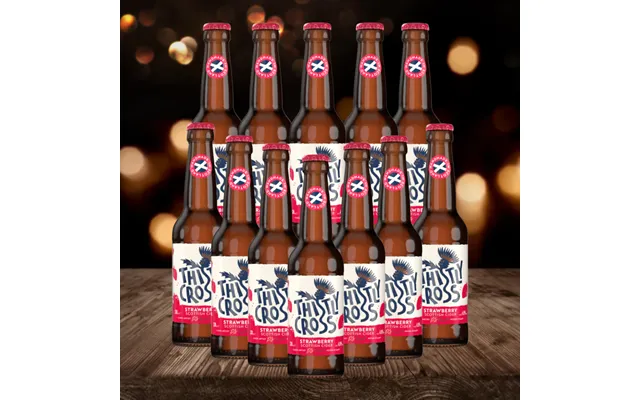 Thistly Cross Strawberry Craft Cider 330ml Bottles - 4.0% Abv 12 Pack