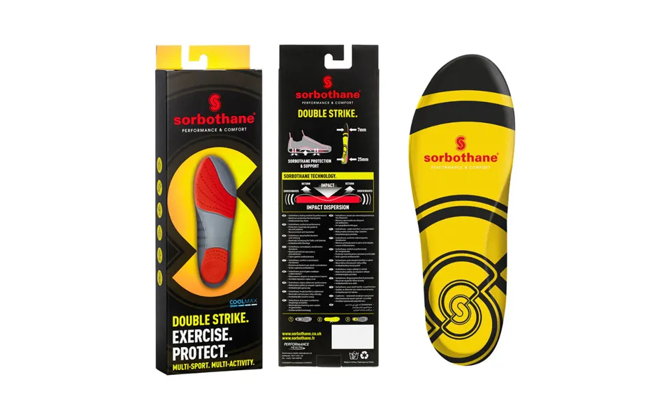 Sorbothane Double Strike Insoles - 11-12.5 Uk