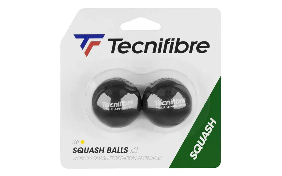 Tecnifibre Squash Balls Yellow Dot - Pack Of 2