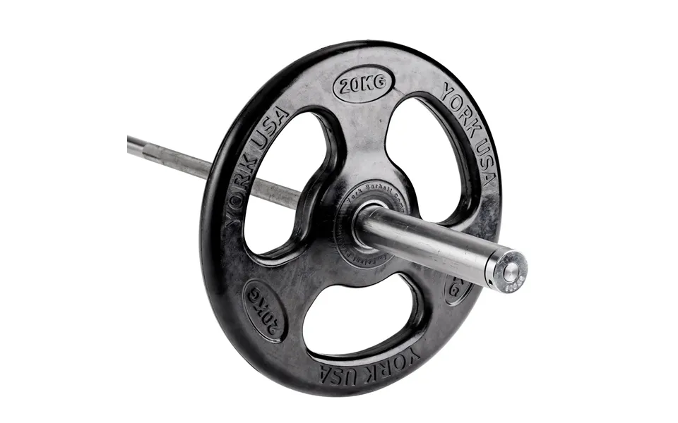 York Barbell Iso-grip Rubber Olympic Weight Plate 1 X 20kg