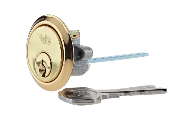 1109 Replacement Rim Cylinder - Polished Brass
