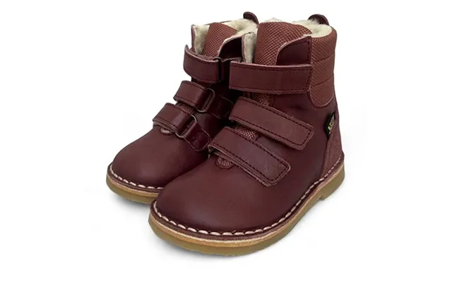 Ernest Kids Wool-lined Boot Berry Leather Size Eu 29 Uk 11 Us 12