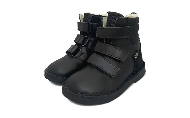 Ernest Kids Wool-lined Boot Black Leather Size Eu 29 Uk 11 Us 12