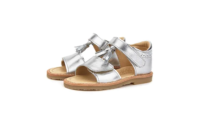 Flo Tassel Kids Sandal Silver Leather Size Eu 21 Uk 5 Us 6 product image