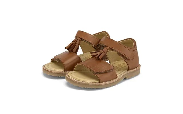 Flo Tassel Kids Sandal Tan Burnished Leather Size Eu 23 Uk 6 Us 7 product image