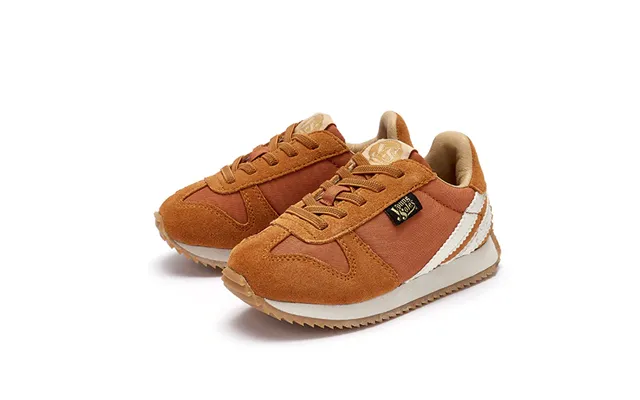 Keegan Kids Sneaker Orange Rust Textile And Suede Size Eu 40 Uk 7
