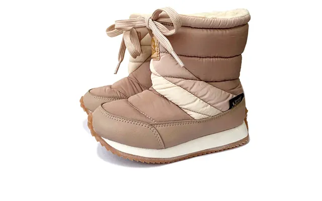 Peak Kids Snow Boot Warm Taupe Textile Size Eu 35 Uk 2.5 Us 4