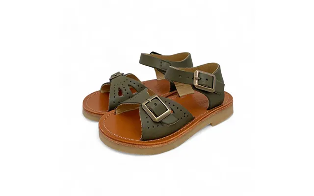 Pearl Kids Sandal Olive Leather Size Eu 29 Uk 11 Us 12.5