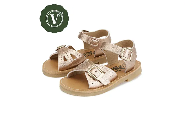 Pearl Vegan Kids Sandal Rose Gold Synthetic Leather Size Eu 38 Uk 5 Us 6