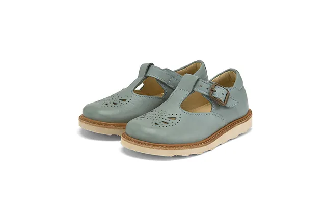 Rosie T-bar Kids Shoe Smokey Sage Leather Size Eu 29 Uk 11 Us 12